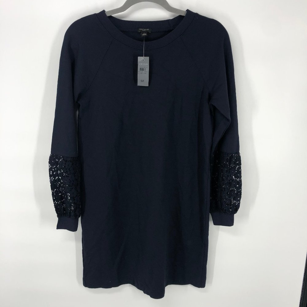 Navy Blue Ann Taylor Small Petite Dress